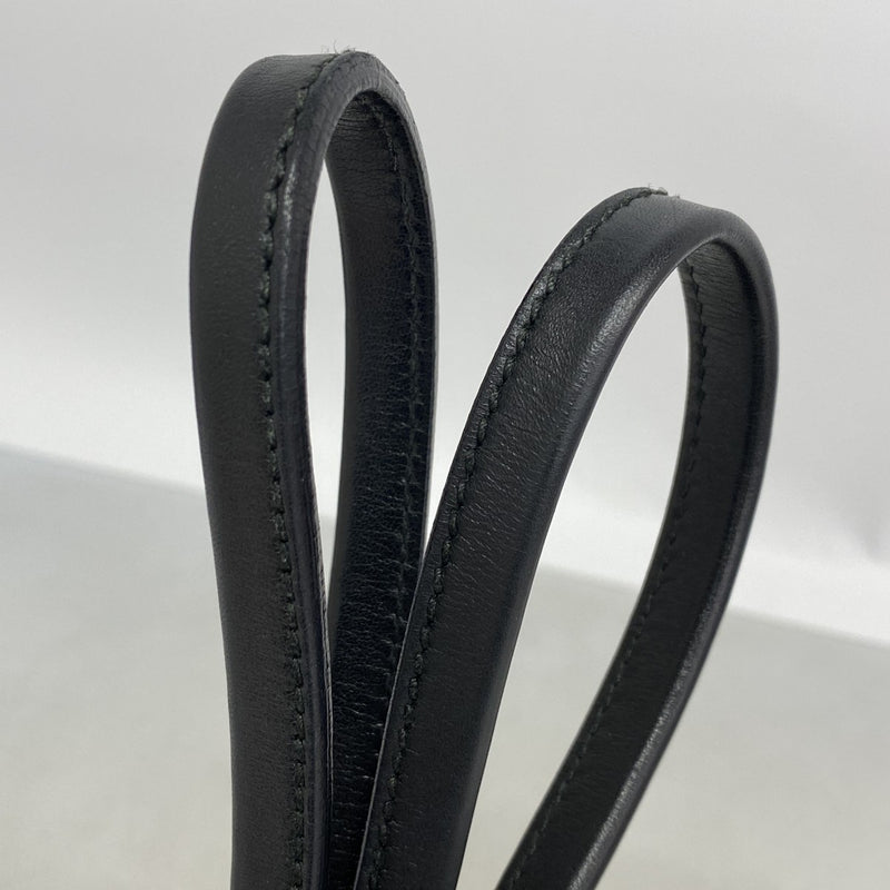 【6fa1367】グッチ トートバッグ グッチシマ 232957 レザー ブラック ゴールド/シルバー金具【中古】レディース