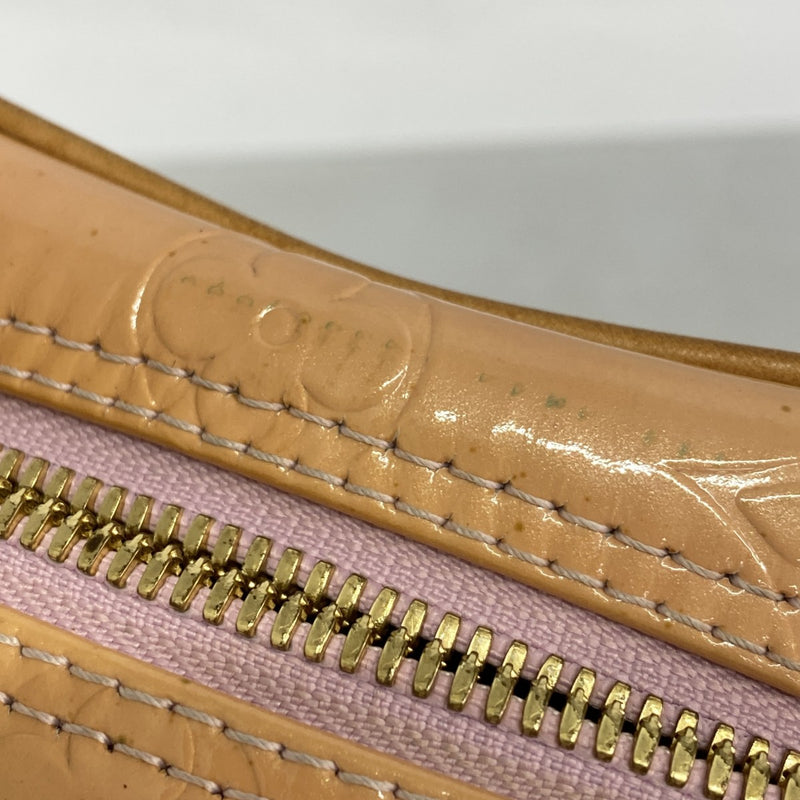 【6fa1372】ルイヴィトン ショルダーバッグ ヴェルニ ウースター M91037 ローズ【中古】レディース