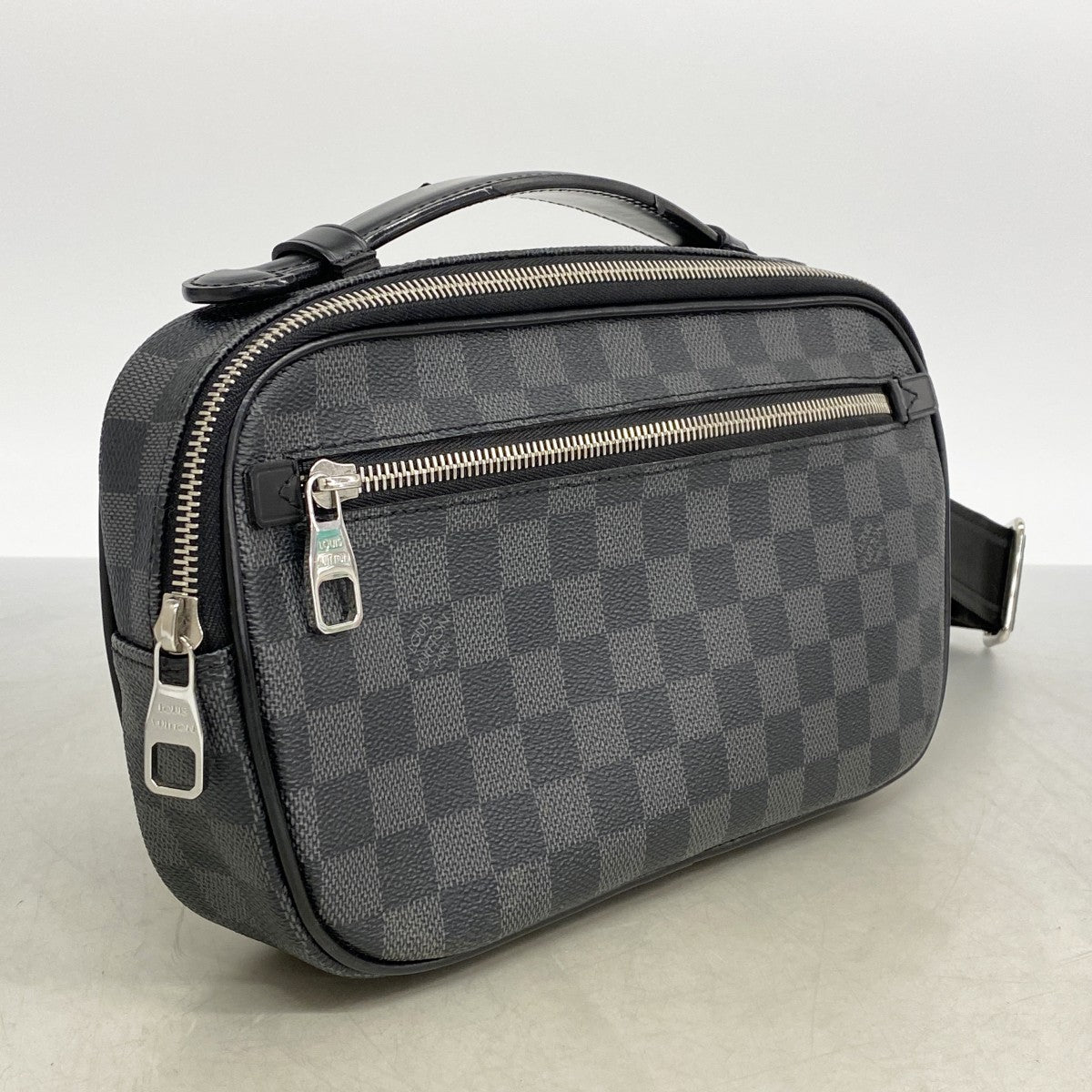 【6fa1373】ルイヴィトン ボディバッグ ダミエ・グラフィット アンブレール N41289 ブラック【中古】メンズ