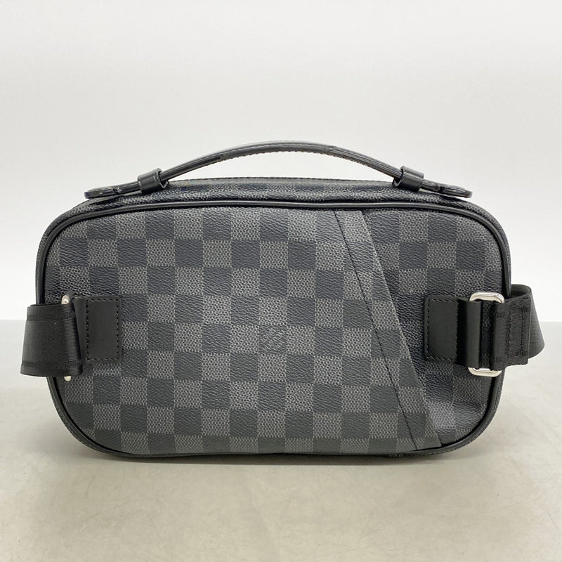 【6fa1373】ルイヴィトン ボディバッグ ダミエ・グラフィット アンブレール N41289 ブラック【中古】メンズ