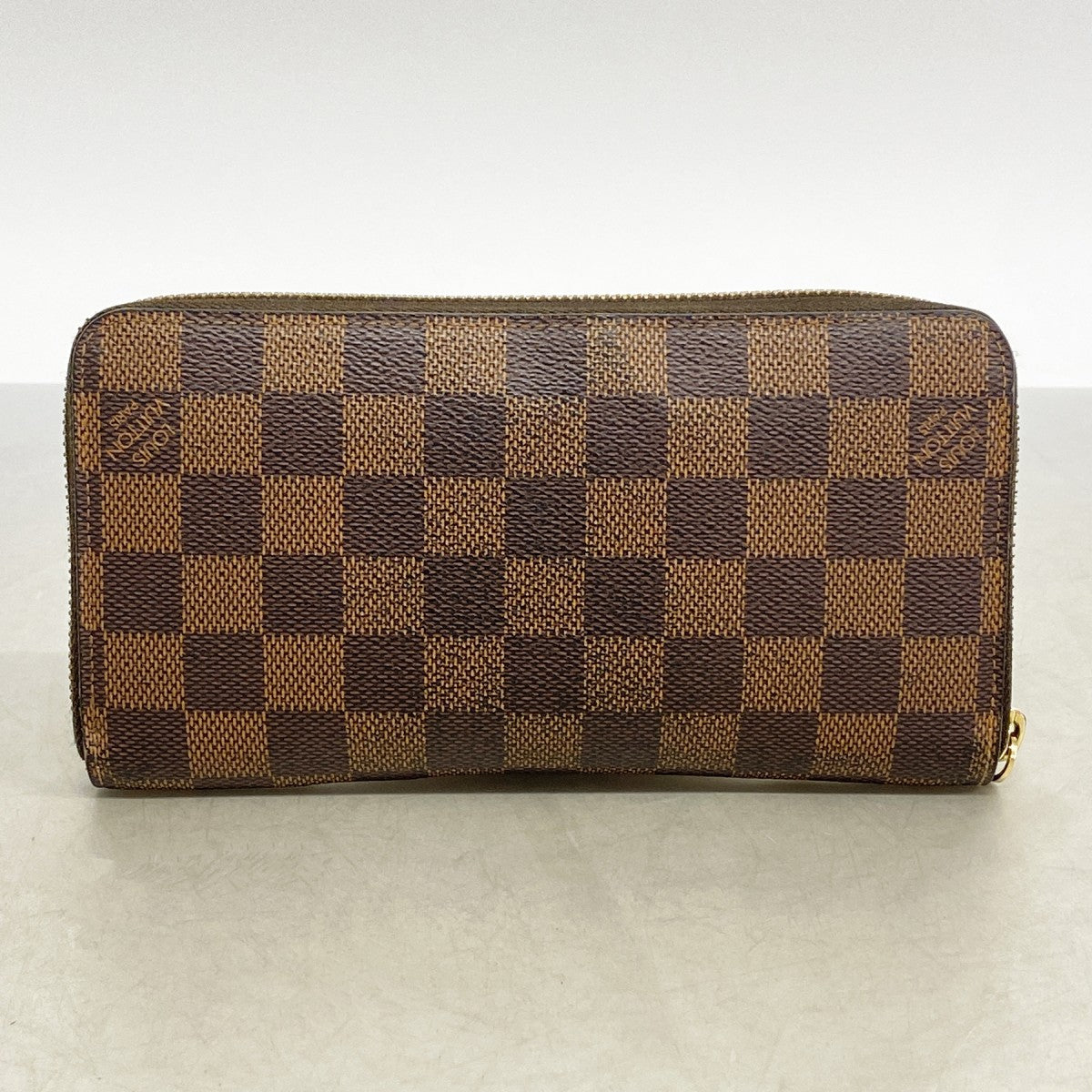 【6fa1374】ルイヴィトン 長財布 ダミエ ジッピーウォレット N60015 エベヌ【中古】レディース