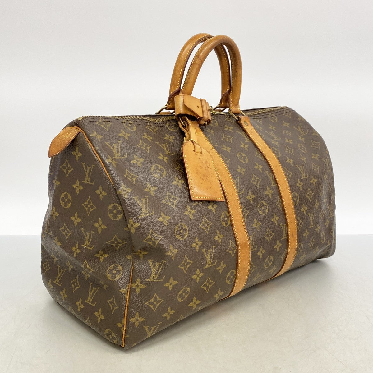 【6fa1387】ルイヴィトン ボストンバッグ モノグラム キーポル45 M41428 ブラウン【中古】メンズ レディース ユニセックス