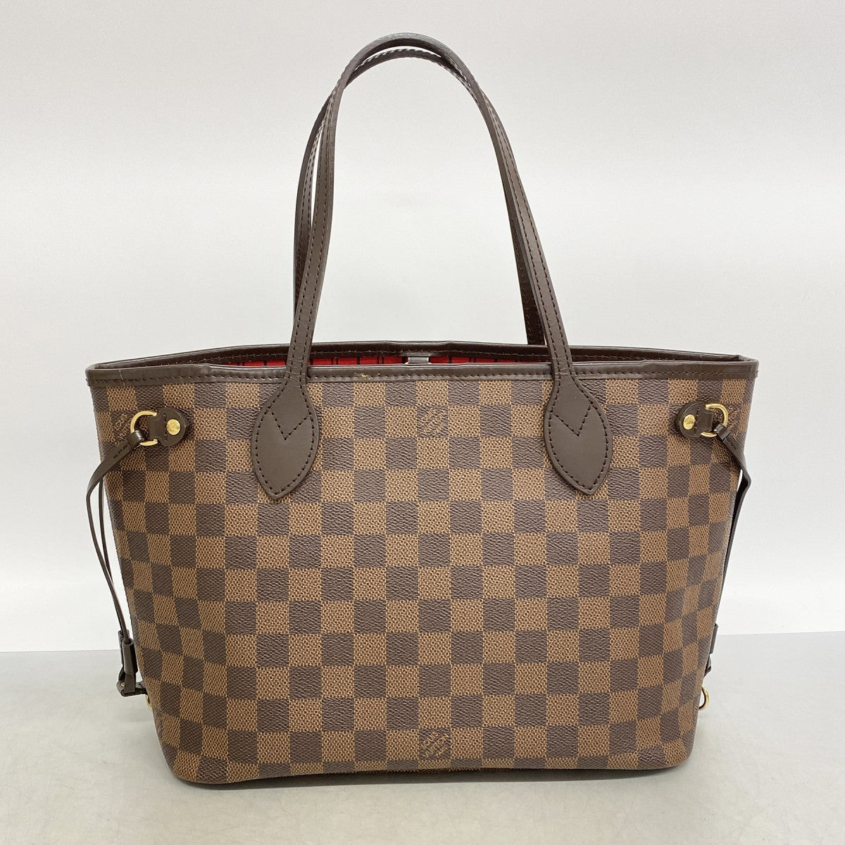 【6fa1390】ルイヴィトン トートバッグ ダミエ ネヴァーフルPM N51109 エベヌ【中古】レディース