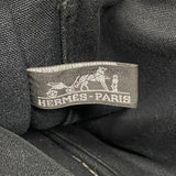 【6fa1394-k】エルメス ハンドバッグ フールトゥPM キャンバス ブラック グレー シルバー金具【中古】メンズ レディース ユニセックス