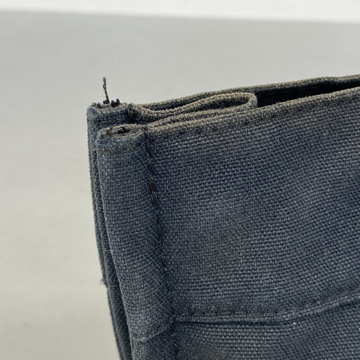 【6fa1394-k】エルメス ハンドバッグ フールトゥPM キャンバス ブラック グレー シルバー金具【中古】メンズ レディース ユニセックス