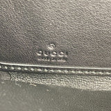 【6fa1397-k】グッチ 長財布 グッチシマ 291132 レザー ブラック ゴールド金具【中古】レディース