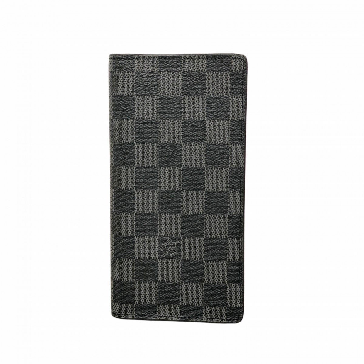 【6fa1401-k】ルイヴィトン 長札入れ ダミエ・グラフィット ポルトフォイユロン N62227 ブラック【中古】メンズ