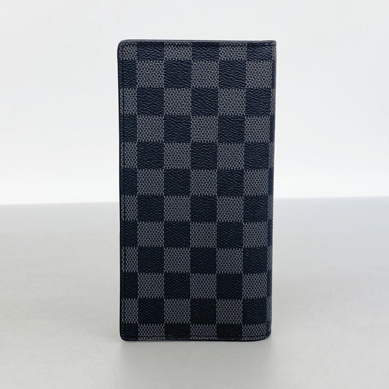 【6fa1401-k】ルイヴィトン 長札入れ ダミエ・グラフィット ポルトフォイユロン N62227 ブラック【中古】メンズ