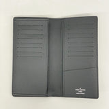 【6fa1401-k】ルイヴィトン 長札入れ ダミエ・グラフィット ポルトフォイユロン N62227 ブラック【中古】メンズ