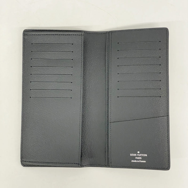 【6fa1401-k】ルイヴィトン 長札入れ ダミエ・グラフィット ポルトフォイユロン N62227 ブラック【中古】メンズ