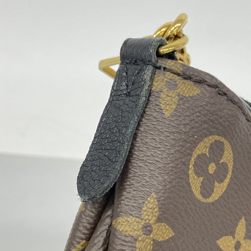 【6fa1407-k】ルイヴィトン ハンドバッグ モノグラム パラスクラッチ M41639 ブラウン ノワール 2wayバッグ【中古】レディース
