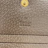 【6fa1412-k】グッチ 財布 オフィディア 523155 PVC ブラウン ゴールド金具【中古】レディース