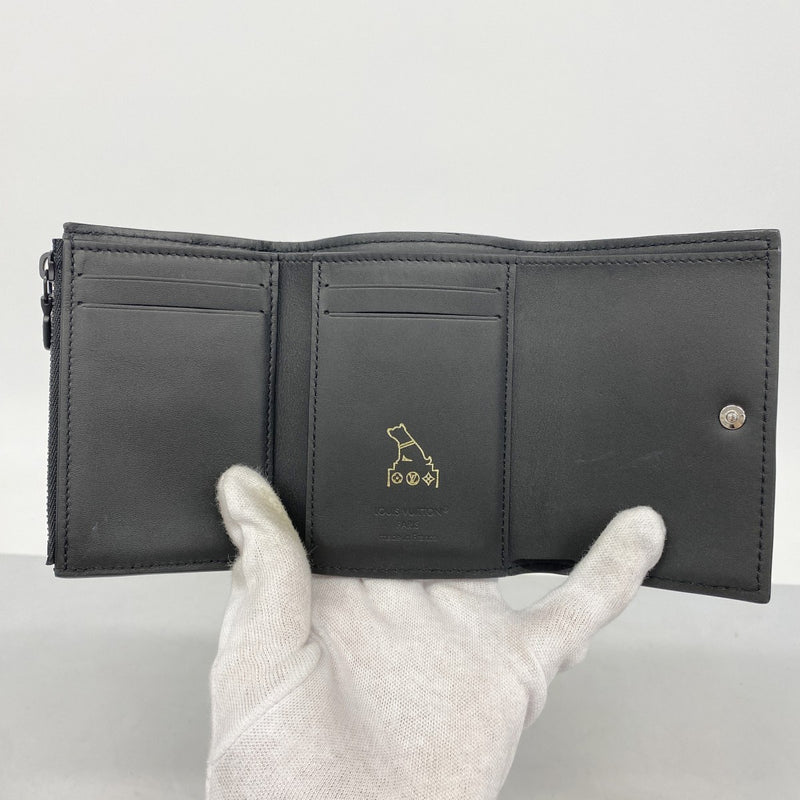 【6fa1413-k】ルイヴィトン 三つ折り長財布 モノグラム・シャドウ ヴィクターウォレット M12635 ノワール【中古】メンズ