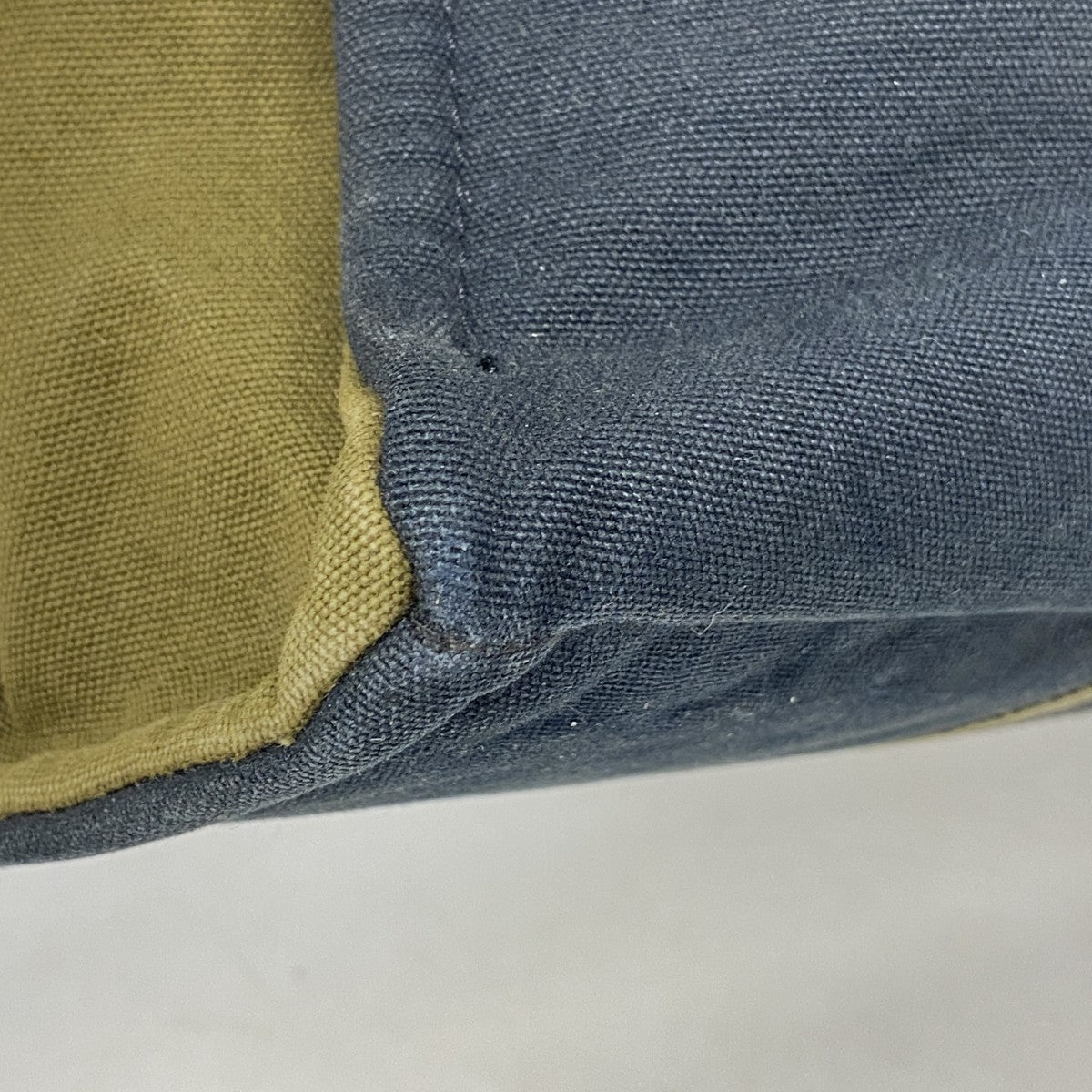 【6fa1424-k】エルメス トートバッグ フールトゥMM キャンバス ブラック カーキ シルバー金具【中古】レディース