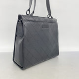 【6fa1426-k】シャネル トートバッグ マトラッセ キャビアスキン ブラック【中古】レディース