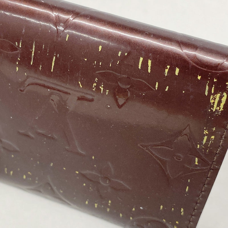 【6fa1432-k】ルイヴィトン カードケース ヴェルニ アンヴェロップカルトドゥヴィジット M91409 アマラント【中古】レディース