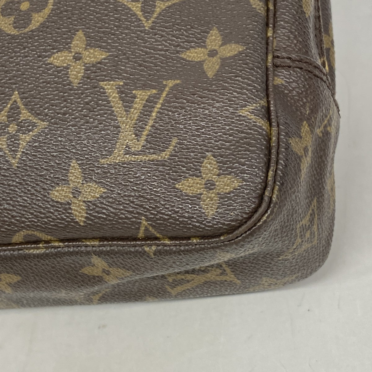 【6fa1437】ルイヴィトン ポーチ トゥルーストワレット23 M47524 ブラウン【中古】レディース