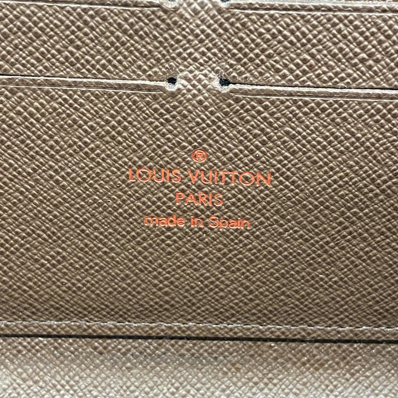 【6fa1443】ルイヴィトン 長財布 ダミエ ジッピーウォレット N60015 エベヌ【中古】メンズ レディース ユニセックス