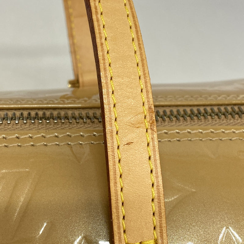 【6fa1447-k】ルイヴィトン ハンドバッグ ヴェルニ ベッドフォード M91329 ノワゼット【中古】レディース