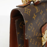 【6fa1455】ルイヴィトン ハンドバッグ モノグラム モンソー28 M51185 ブラウン 2wayバッグ【中古】レディース