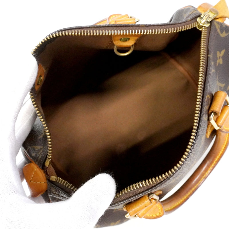 【6fa1458】ルイヴィトン ハンドバッグ モノグラム スピーデー25 M41109 ブラウン【中古】レディース