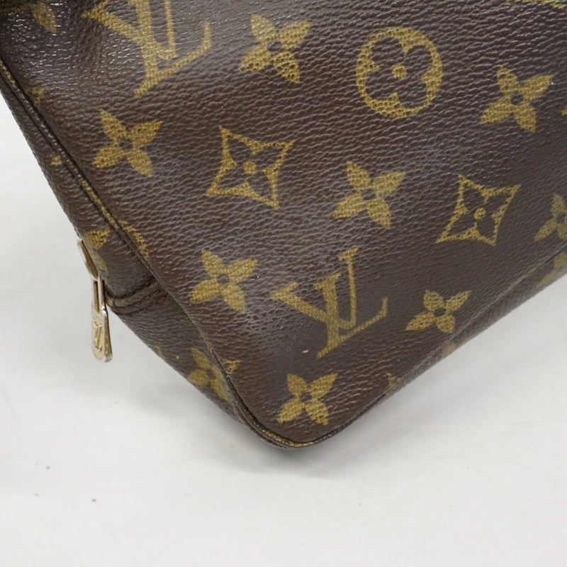 【6fa1459】ルイヴィトン ポーチ モノグラム トゥルーストワレット23 M47524 ブラウン【中古】レディース