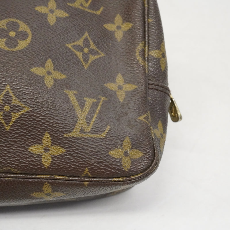 【6fa1459】ルイヴィトン ポーチ モノグラム トゥルーストワレット23 M47524 ブラウン【中古】レディース