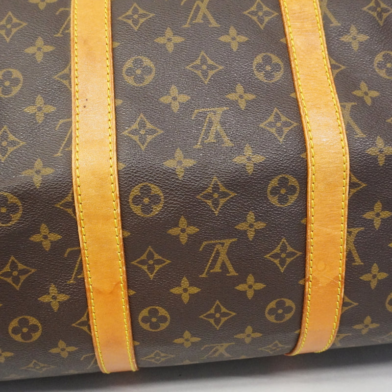 【6fa1461】ルイヴィトン ボストンバッグ モノグラム キーポル55 M41424 ブラウン【中古】メンズ レディース ユニセックス