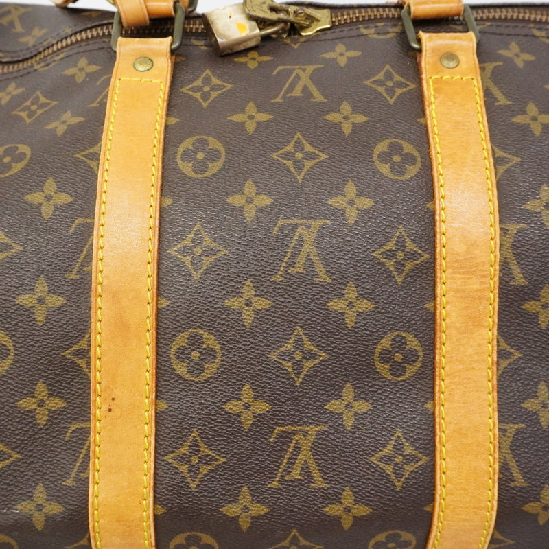 【6fa1461】ルイヴィトン ボストンバッグ モノグラム キーポル55 M41424 ブラウン【中古】メンズ レディース ユニセックス