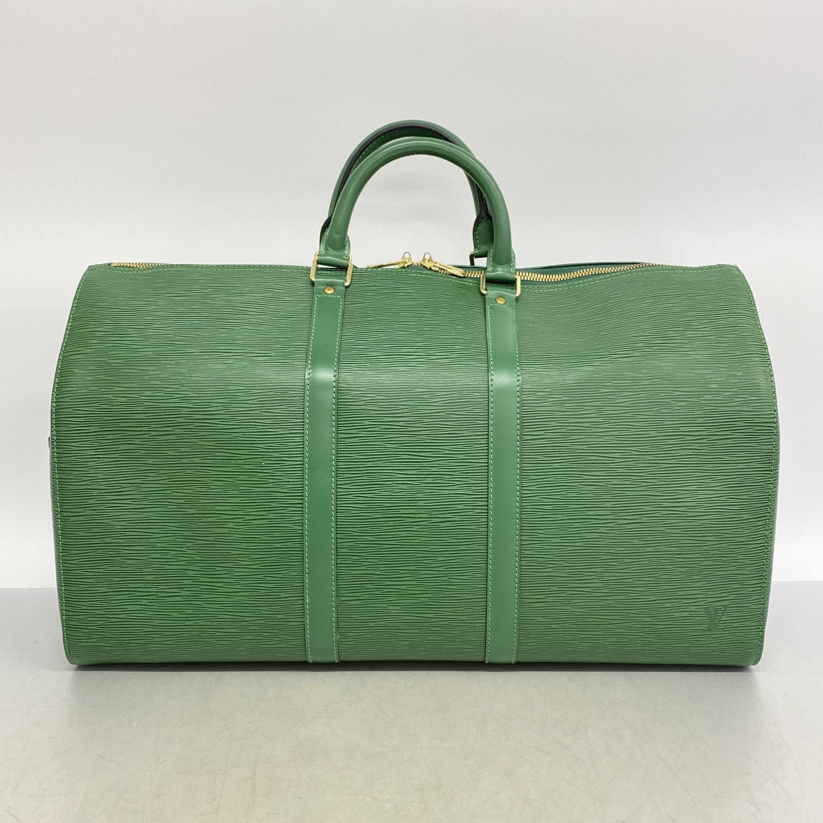 【6fa1462】ルイヴィトン ボストンバッグ エピ キーポル50 M42964 ボルネオグリーン【中古】メンズ レディース ユニセックス