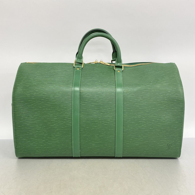 【6fa1462】ルイヴィトン ボストンバッグ エピ キーポル50 M42964 ボルネオグリーン【中古】メンズ レディース ユニセックス