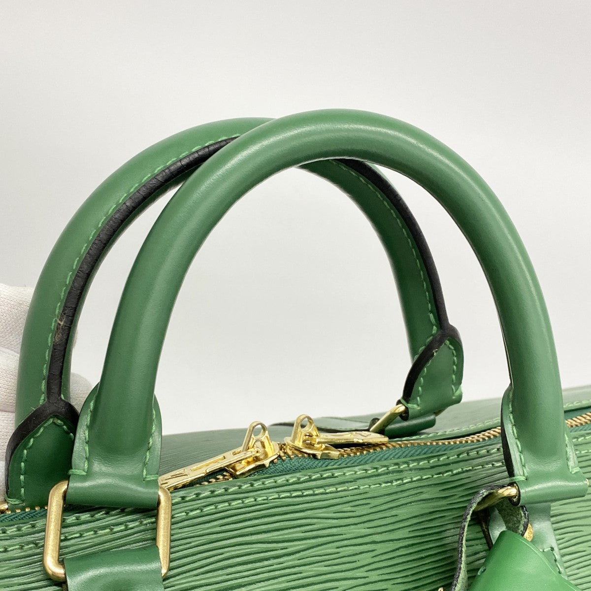 【6fa1462】ルイヴィトン ボストンバッグ エピ キーポル50 M42964 ボルネオグリーン【中古】メンズ レディース ユニセックス