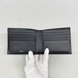 【6fa1465】クリスチャンディオール 財布 トロッター キャンバス ネイビー シルバー金具【中古】メンズ
