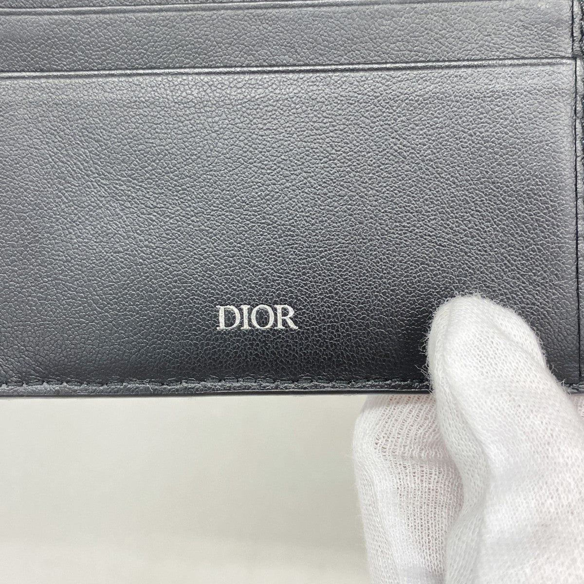 【6fa1465】クリスチャンディオール 財布 トロッター キャンバス ネイビー シルバー金具【中古】メンズ