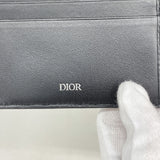 【6fa1465】クリスチャンディオール 財布 トロッター キャンバス ネイビー シルバー金具【中古】メンズ