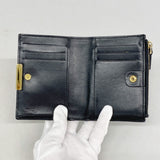 【6fa1467】フェンディ 財布 レザー ブラック ゴールド金具【中古】レディース