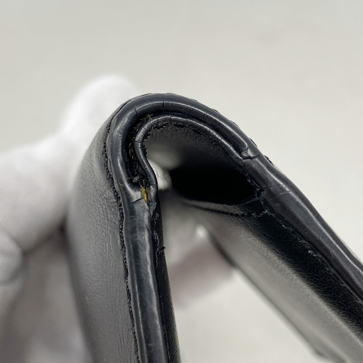 【6fa1467】フェンディ 財布 レザー ブラック ゴールド金具【中古】レディース