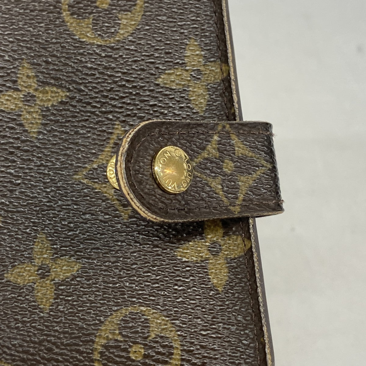 【6fa1490】ルイヴィトン 財布 モノグラム コンパクトジップ M61667 ブラウン【中古】レディース