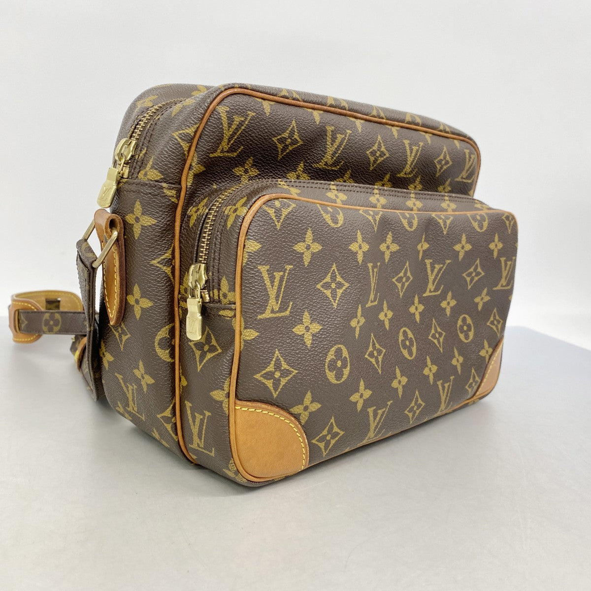 【6fa1498】ルイヴィトン ショルダーバッグ モノグラム ナイル M45244 ブラウン【中古】レディース