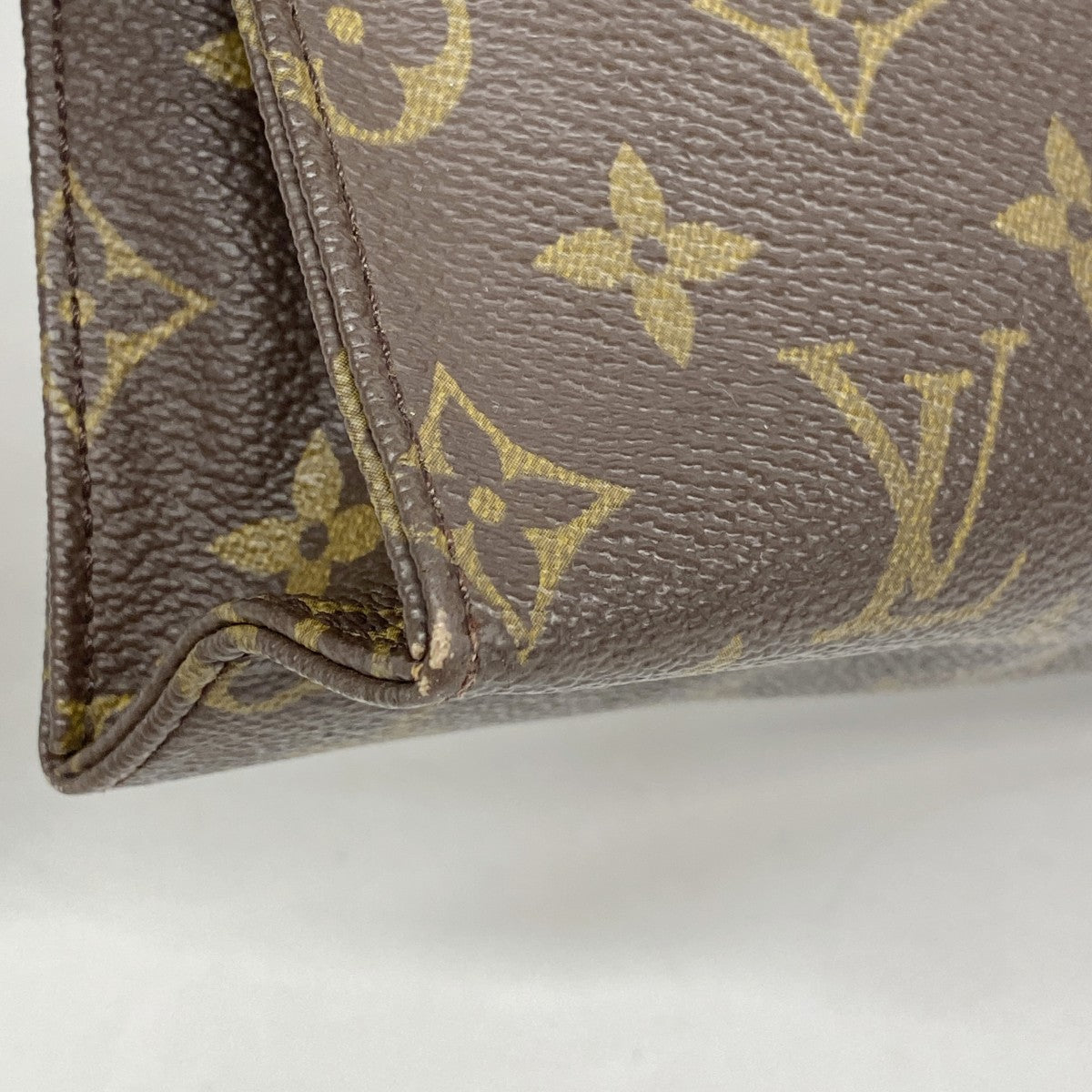 【6fa1500】ルイヴィトン ポーチ モノグラム ポシェット トワレット26 M47542 ブラウン【中古】レディース