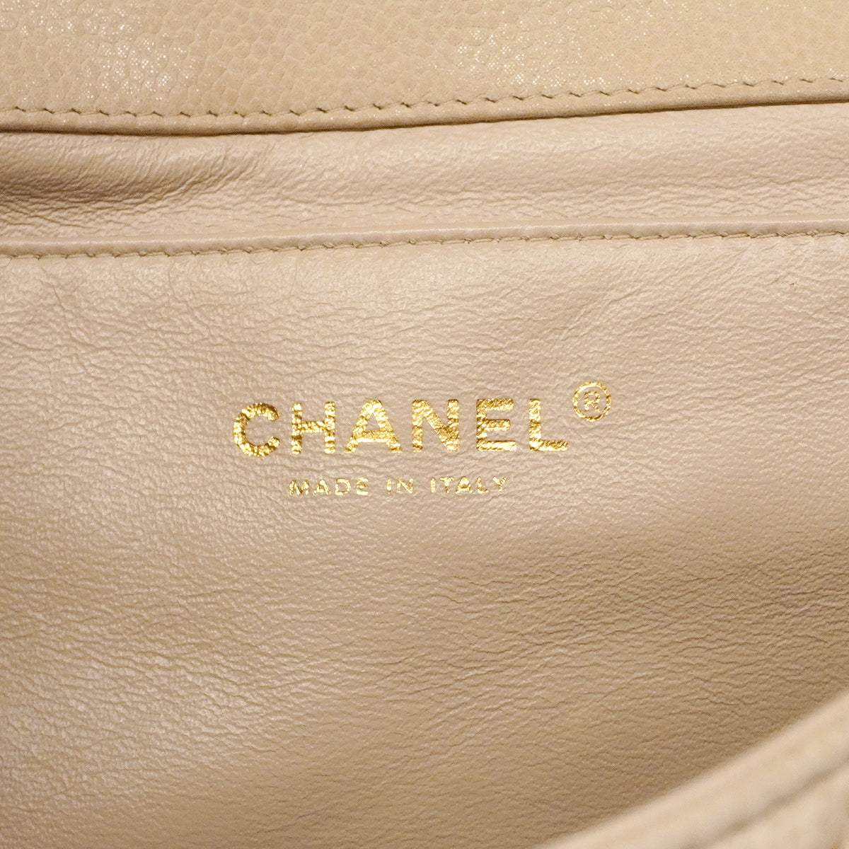 【6fa1504】シャネル ショルダーバッグ マトラッセ チェーンショルダー キャビアスキン アイボリー シャンパンゴールド金具【中古】レディース