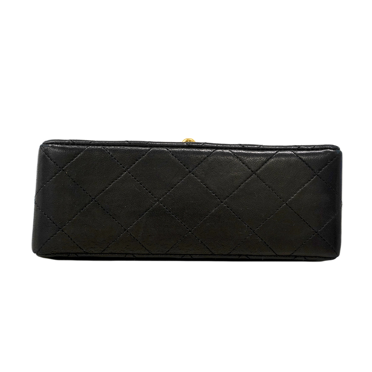 【6fa1505】シャネル ショルダーバッグ ミニマトラッセ チェーンショルダー ラムスキン ブラック ゴールド金具【中古】レディース