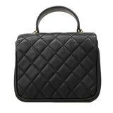 【6fa1506】シャネル ショルダーバッグ マトラッセ チェーンショルダー ラムスキン ブラック ゴールド金具 2wayバッグ【中古】レディース