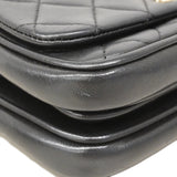 【6fa1506】シャネル ショルダーバッグ マトラッセ チェーンショルダー ラムスキン ブラック ゴールド金具 2wayバッグ【中古】レディース
