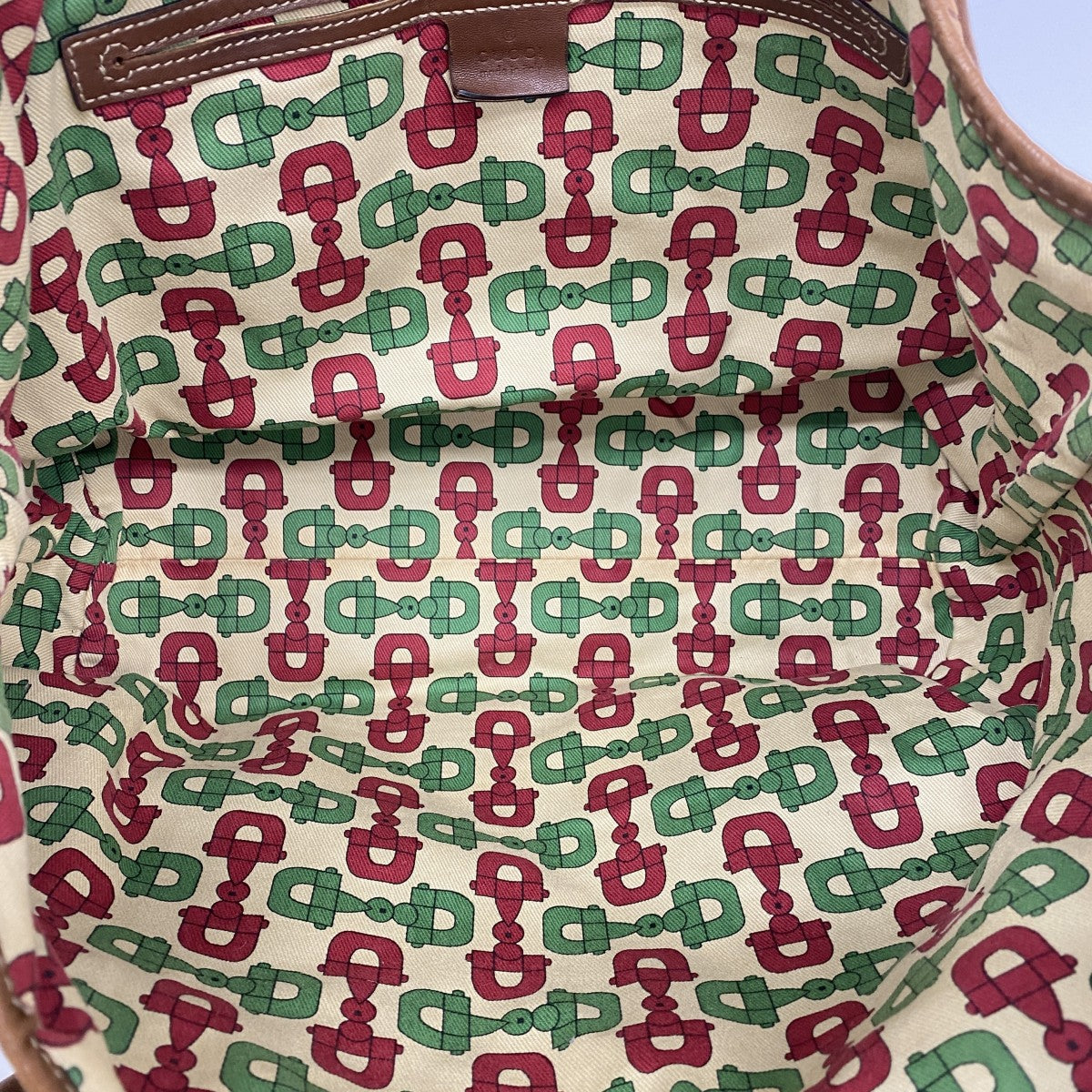 【6fa1510】グッチ トートバッグ グッチシマ 197953 レザー ブラウン ゴールド金具【中古】レディース