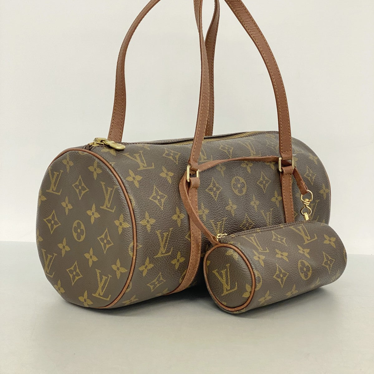 【6fa1512】ルイヴィトン ハンドバッグ モノグラム パピヨン30 M51385 ブラウン【中古】レディース