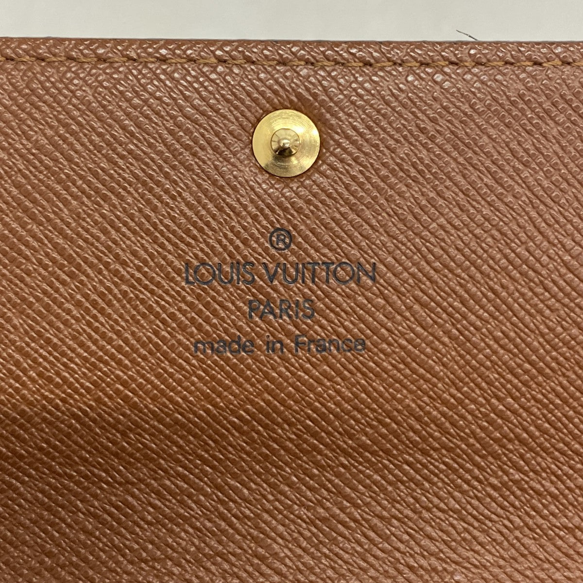 【6fa1529】ルイヴィトン 長財布 モノグラム ポシェットポルトモネクレディ M61725 ブラウン【中古】レディース