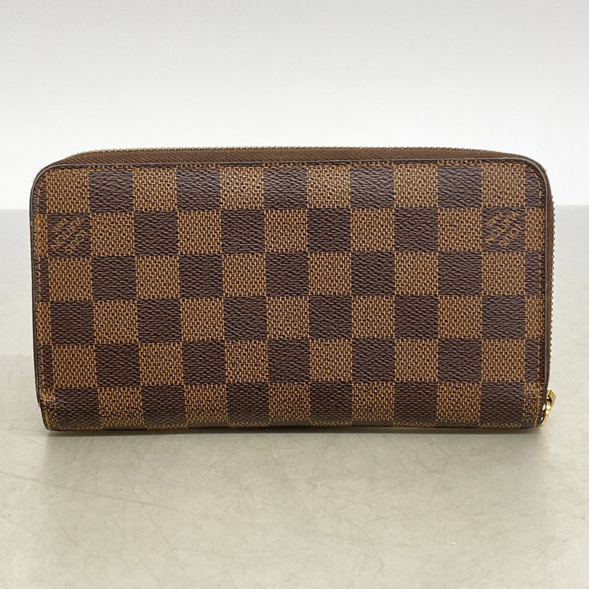 【6fa1531】ルイヴィトン 長財布 ダミエ ジッピーウォレット N60015 エベヌ【中古】レディース
