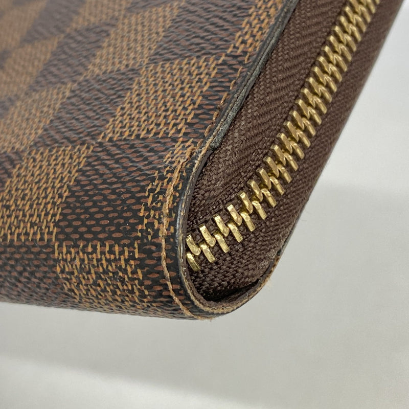 【6fa1531】ルイヴィトン 長財布 ダミエ ジッピーウォレット N60015 エベヌ【中古】レディース