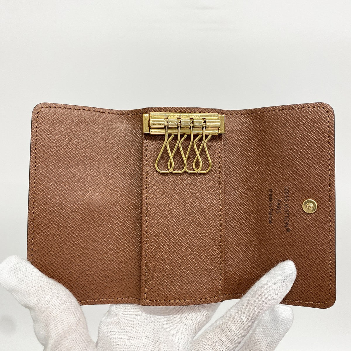 【6fa1533】ルイヴィトン キーケース モノグラム ミュルティクレ4 M69517 ブラウン【中古】メンズ レディース ユニセックス